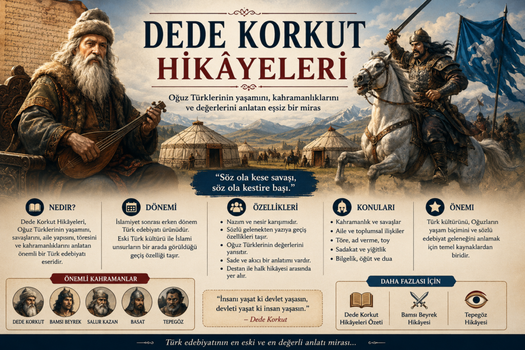 Dede Korkut Hikâyeleri konu anlatımı görseli