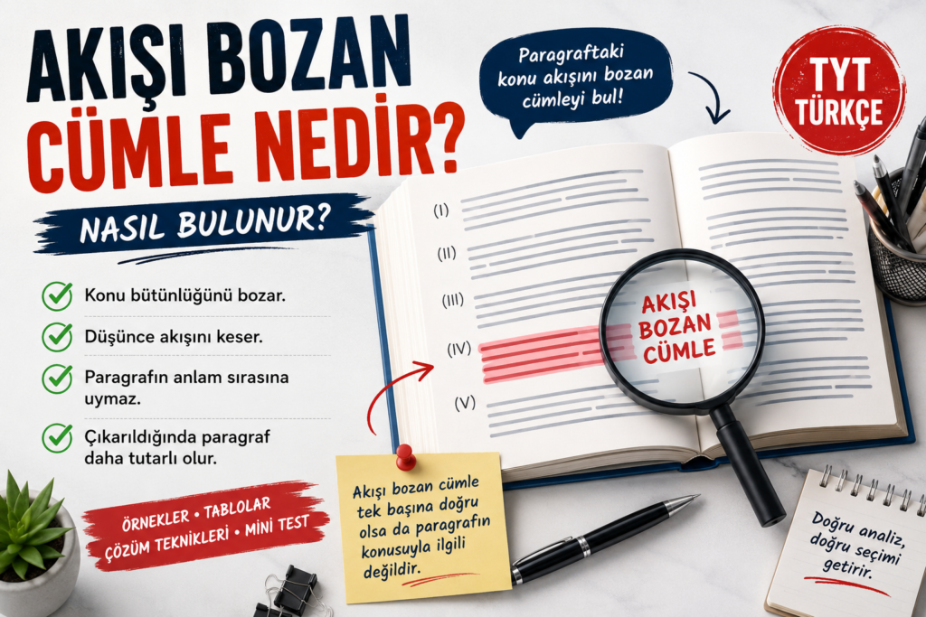 Akışı bozan cümle nedir konu anlatımı ve örnekleri