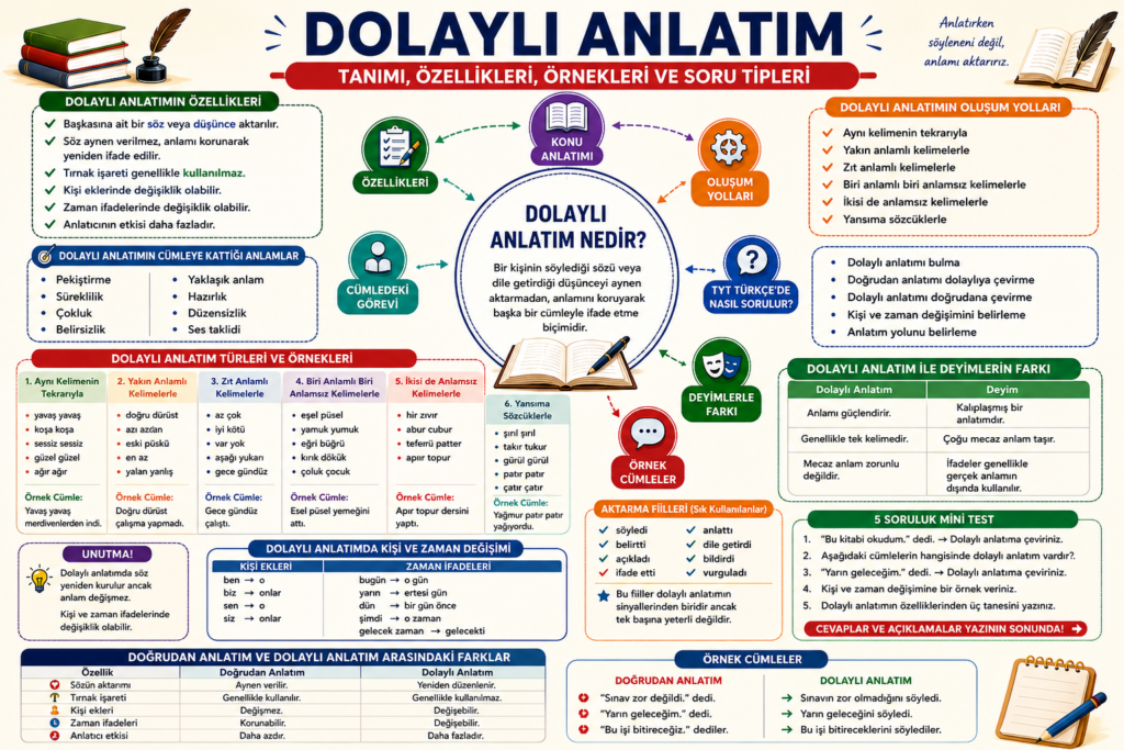 Dolaylı anlatım nedir, özellikleri, örnekleri ve doğrudan anlatım ile farkları