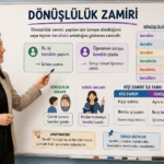 Dönüşlülük zamiri konu anlatımı yapan öğretmen ve dönüşlülük zamiri örnekleri