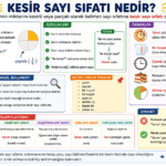 Kesir sayı sıfatı örnekleri ve özelliklerini açıklayan eğitim görseli