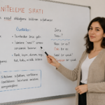 Niteleme sıfatı örnekleri ve özelliklerini gösteren eğitim görseli