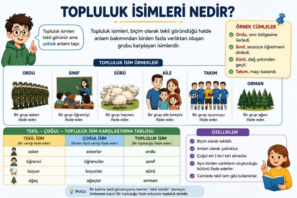 Topluluk isimleri konu anlatımı, özellikleri ve örnekleri
