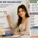Zincirleme isim tamlamasını örnekler ve karşılaştırmalarla anlatan konu anlatımı görseli