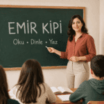 Emir kipini örneklerle anlatan kadın Türkçe öğretmeni