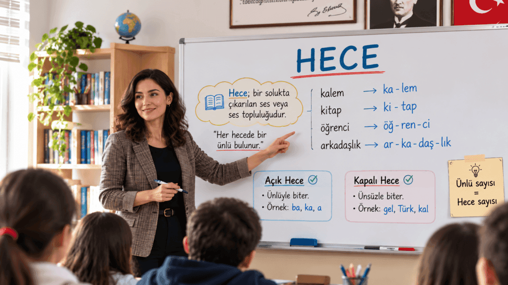 Hece nedir? Türkçede hece yapısı, çeşitleri ve örneklerini anlatan öğretmen