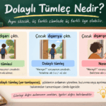 Dolaylı tümleç ve yer tamlayıcısı örneklerini açıklayan görsel