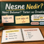 Nesne nedir, belirtili ve belirtisiz nesne örneklerini açıklayan görsel